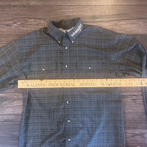 WRANGLER | Men's 20x Olive Green Black Pattern Western Cowboy XL NWOT - Picture 4 of 6